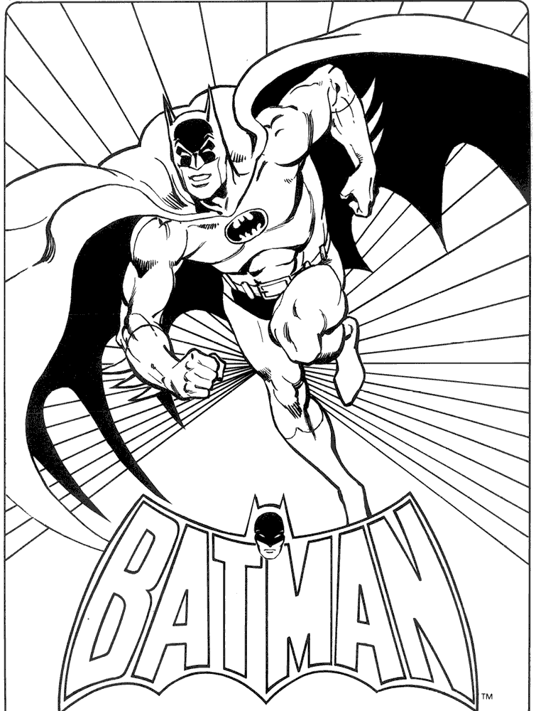 Plansa de colorat cu Batman 1 1
